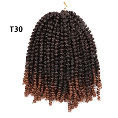 8 Inch/ 5 Packs Afro Fluffy Twist Braids Hair Extensions 