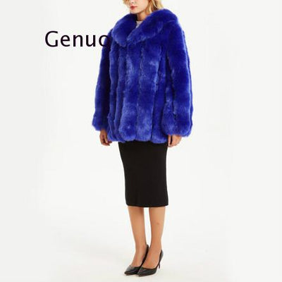 Luxury Faux Fur Plush Winter Coat