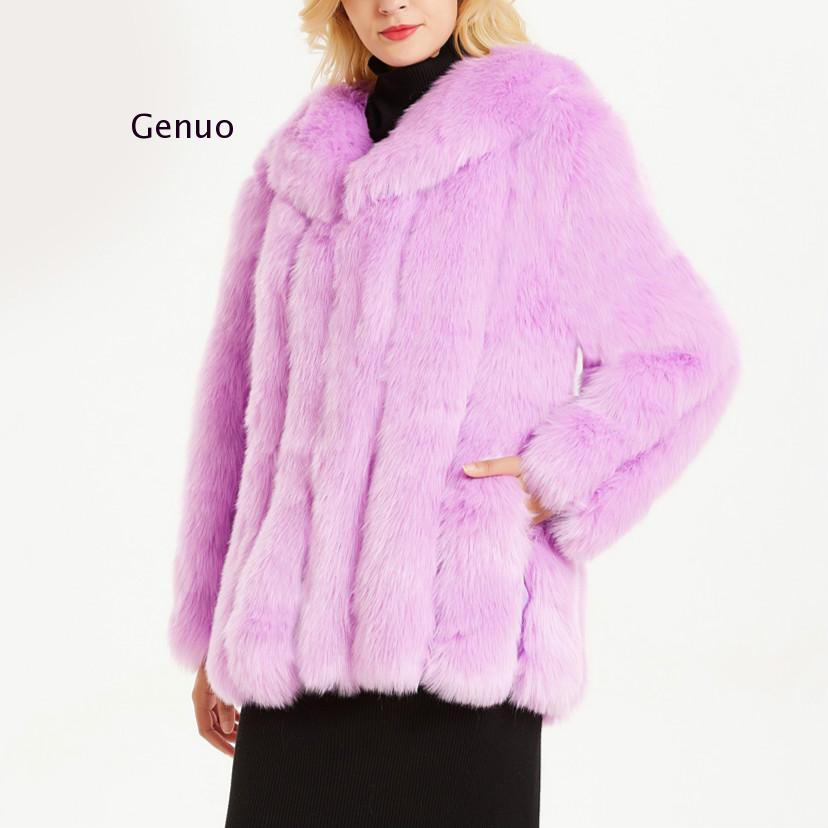 Luxury Faux Fur Plush Winter Coat