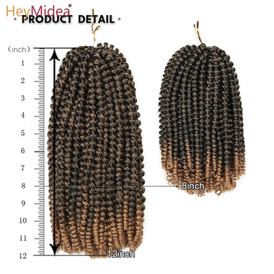 Ombre Spring Twist Hair Braids Extensions