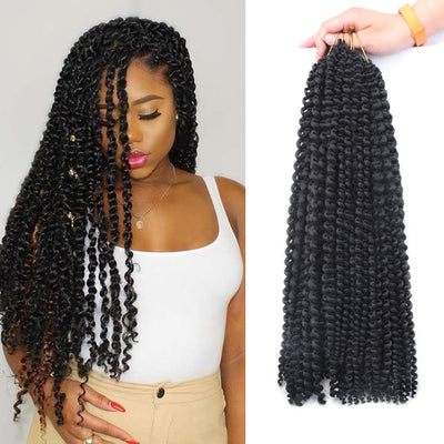 Queen B 18inch Spring Twist Curly Braid Hair Extentions