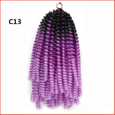 8 Inch/ 5 Packs Afro Fluffy Twist Braids Hair Extensions 