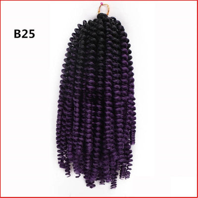 8 Inch/ 5 Packs Afro Fluffy Twist Braids Hair Extensions 