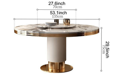 Modern Marble Dining Table and Chairs