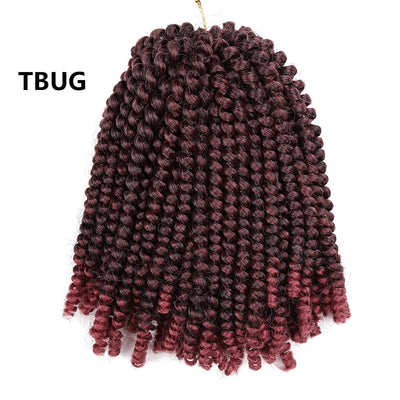 8 Inch Spring Twist Crochet Braid Hair Extensions