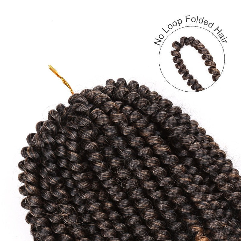 8 Inch Spring Twist Crochet Braid Hair Extensions