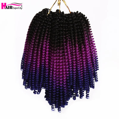 8 Inch/ 5 Packs Afro Fluffy Twist Braids Hair Extensions 