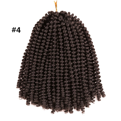 8 Inch/ 5 Packs Afro Fluffy Twist Braids Hair Extensions 