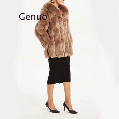 Luxury Faux Fur Plush Winter Coat