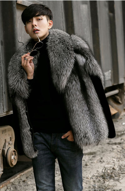 Men's Luxury Warm Faux Fur Winter Jackets