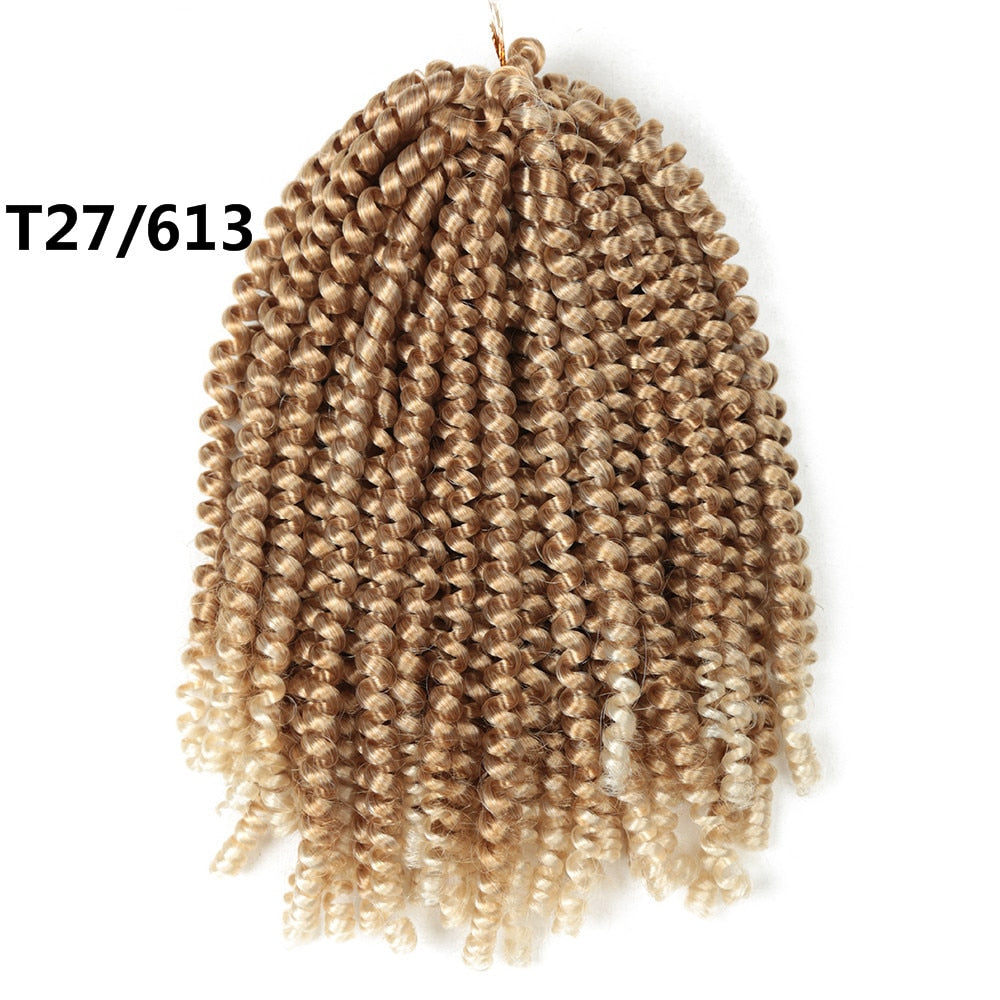 8 Inch/ 5 Packs Afro Fluffy Twist Braids Hair Extensions 