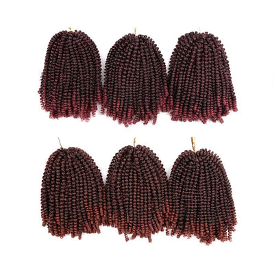 8 Inch Spring Twist Crochet Braid Hair Extensions