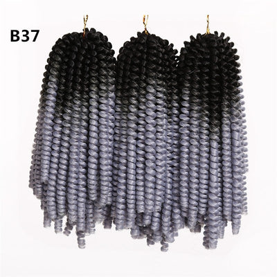 8 Inch/ 1-3 Packs Afro Fluffy Twist Braids Hair Extensions 
