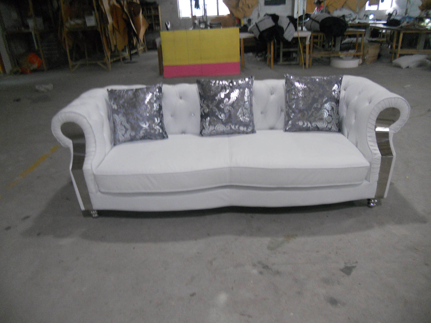 Modern Living Room Sofa Genuine Leather