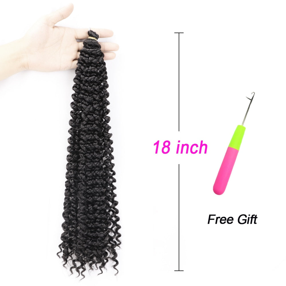 Queen B 18inch Spring Twist Curly Braid Hair Extentions