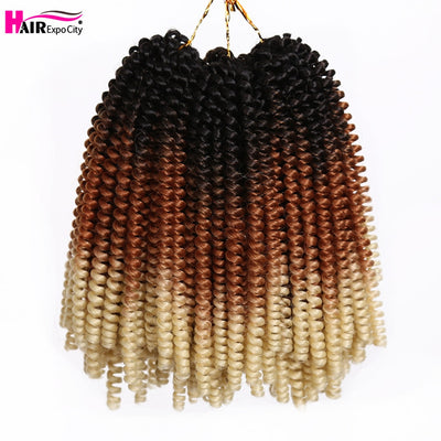 8 Inch/ 5 Packs Afro Fluffy Twist Braids Hair Extensions 