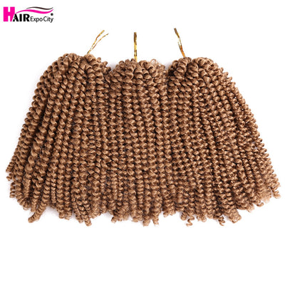 8 Inch/ 5 Packs Afro Fluffy Twist Braids Hair Extensions 