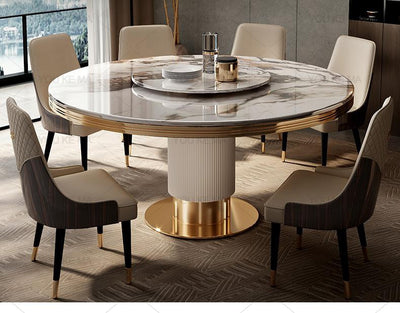 Modern Marble Dining Table and Chairs