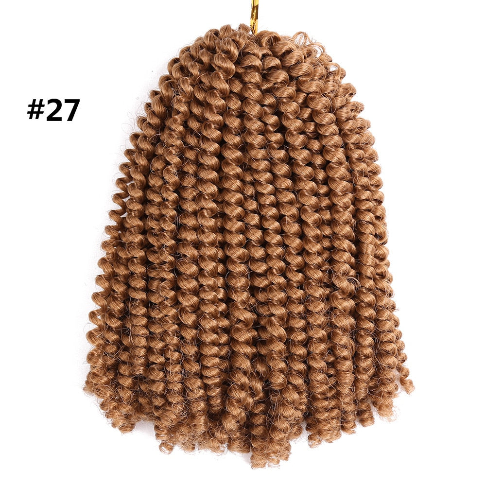 8 Inch Spring Twist Crochet Braid Hair Extensions