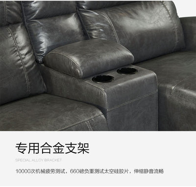 Luxury Living Room Sofa Set Genuine Leather