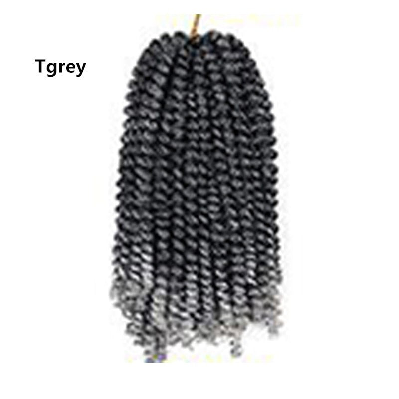 8 Inch/ 5 Packs Afro Fluffy Twist Braids Hair Extensions 