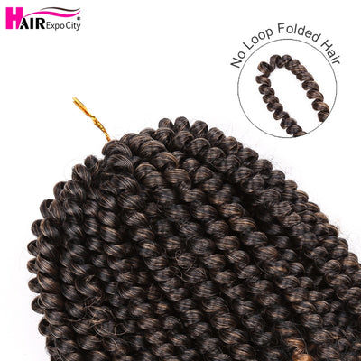 8 Inch/ 5 Packs Afro Fluffy Twist Braids Hair Extensions 