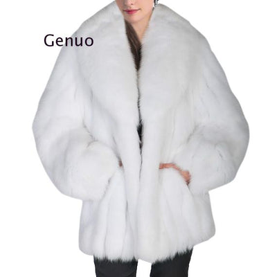 Luxury Faux Fur Plush Winter Coat