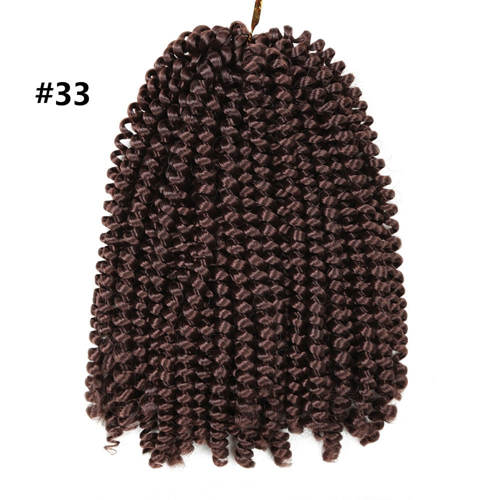 8 Inch Spring Twist Crochet Braid Hair Extensions