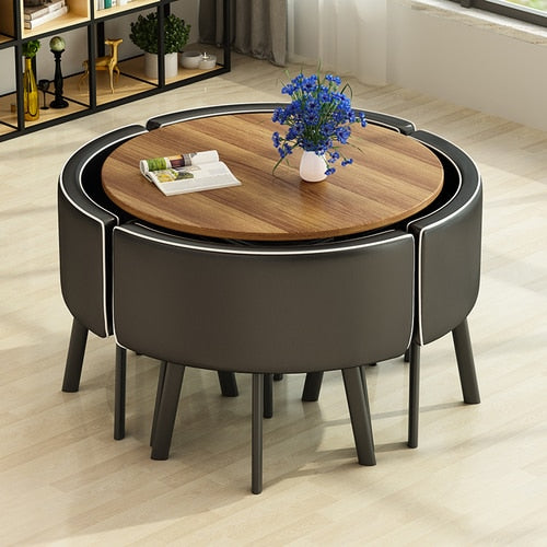 Round Dining Table Set 4 Chairs