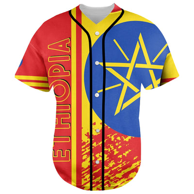 Ethiopia Baseball Jersey Shirts Short Sleeves