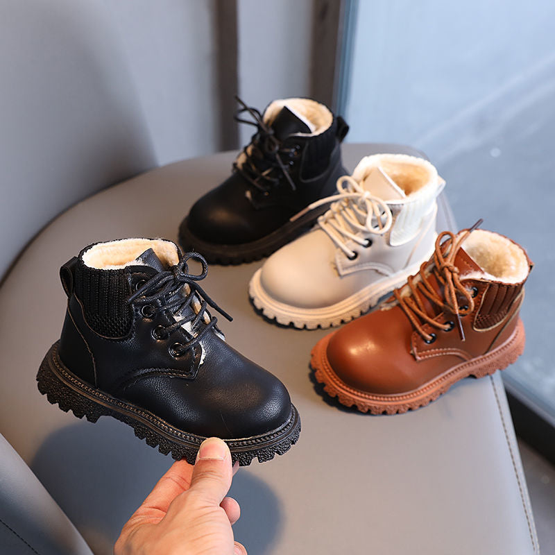 Kids Winter Lace-Up Boots