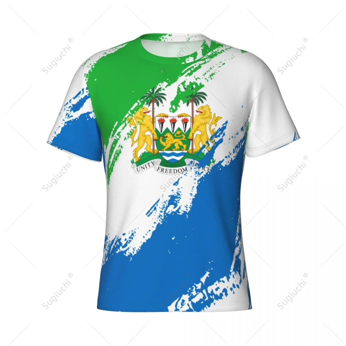Custom Sierra Leone Sports T-shirt, Jersey, Polo For Soccer and Sport Fans