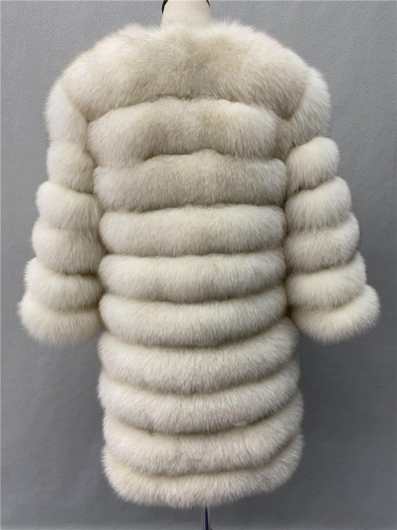 New Arrival* Real Natural Fox Fur Winter Coat Women