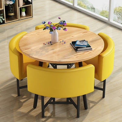 Round Dining Table Set 4 Chairs