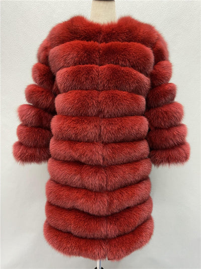 New Arrival* Real Natural Fox Fur Winter Coat Women