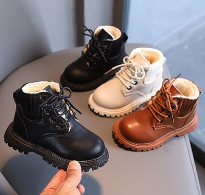 Kids Winter Lace-Up Boots