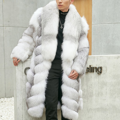 Fox Fur Coat Natural Winter Jackets Men's