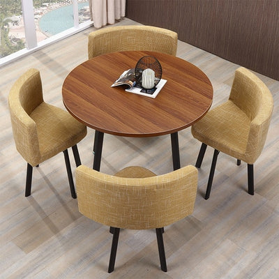 Round Dining Table Set 4 Chairs