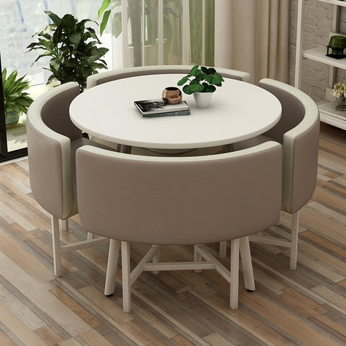 Round Dining Table Set 4 Chairs