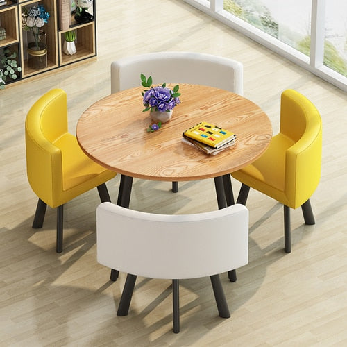 Round Dining Table Set 4 Chairs