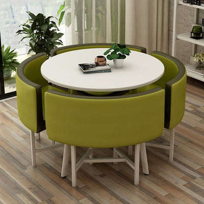 Round Dining Table Set 4 Chairs