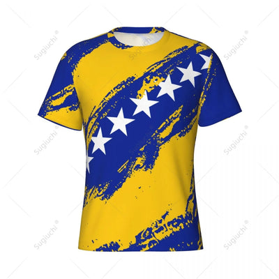 Custom Bosnian and Herzegovina Sports T-shirt and Jersey For Soccer Fans