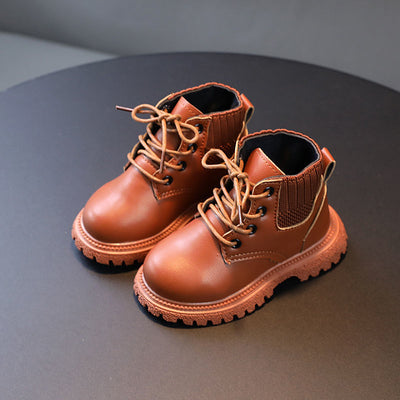 Kids Winter Lace-Up Boots