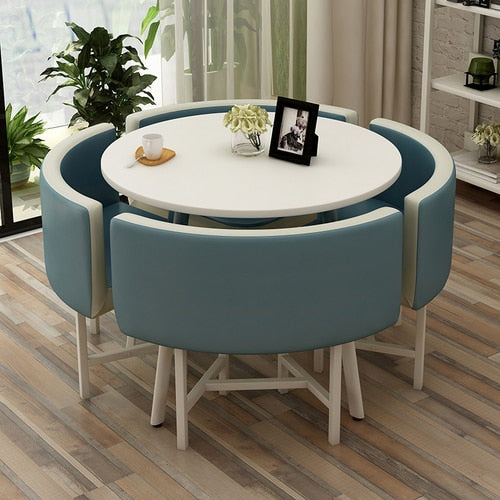 Round Dining Table Set 4 Chairs