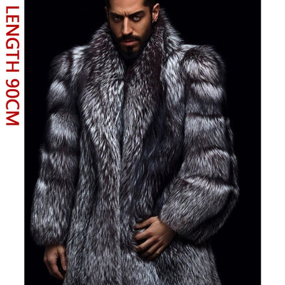 Fox Fur Coat Natural Winter Jackets Men's