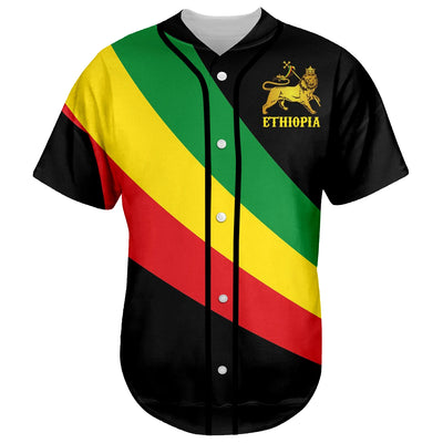 Ethiopia Baseball Jersey Shirts Short Sleeves