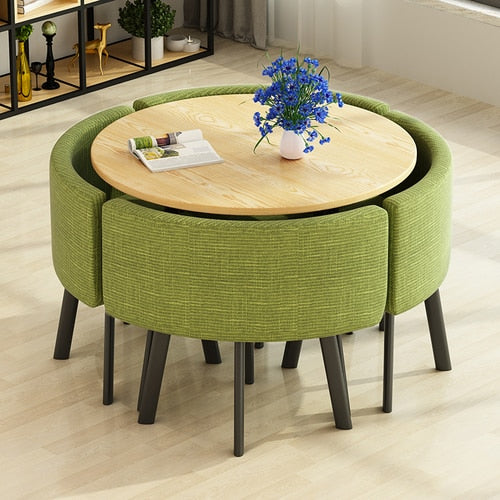 Round Dining Table Set 4 Chairs