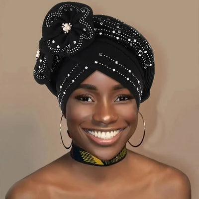 African Turban Gele Headscarf Tie