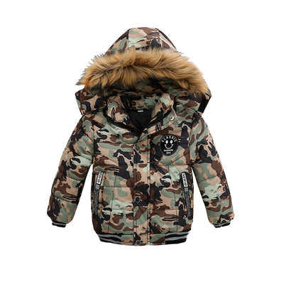 Boys Winter Jacket Heavyweight Hooded