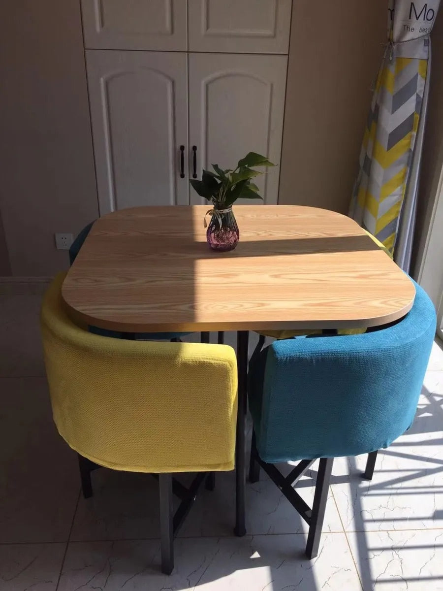 Round Dining Table Set 4 Chairs